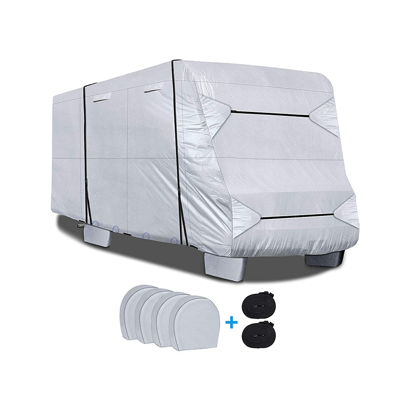 Oxford Cloth Silver Travel Trailer RV Cover